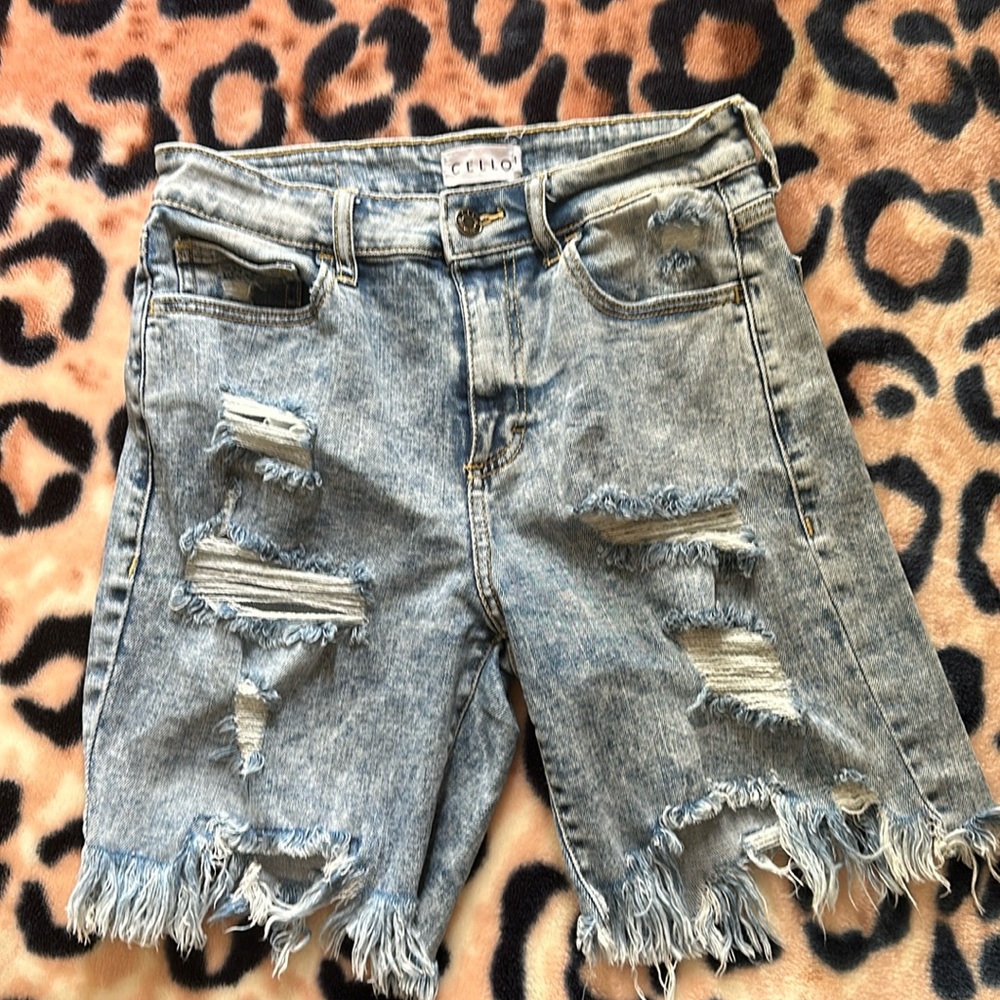 Denim shorts